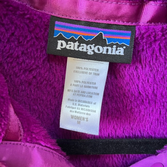 Patagonia Women's Vibrant Purple Fleece Jacket - Picture 6 of 6